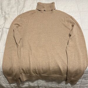Banana Republic Men's Tan Turtleneck Sweater
